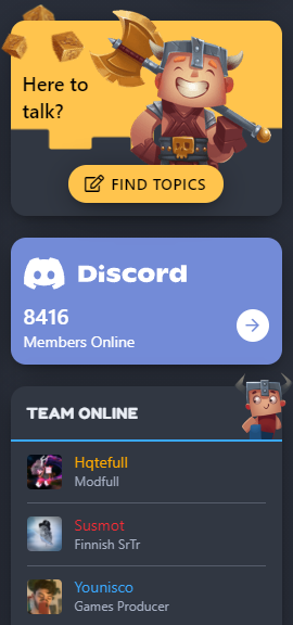 Implemented - Change the Discord widget background color | CubeCraft Games