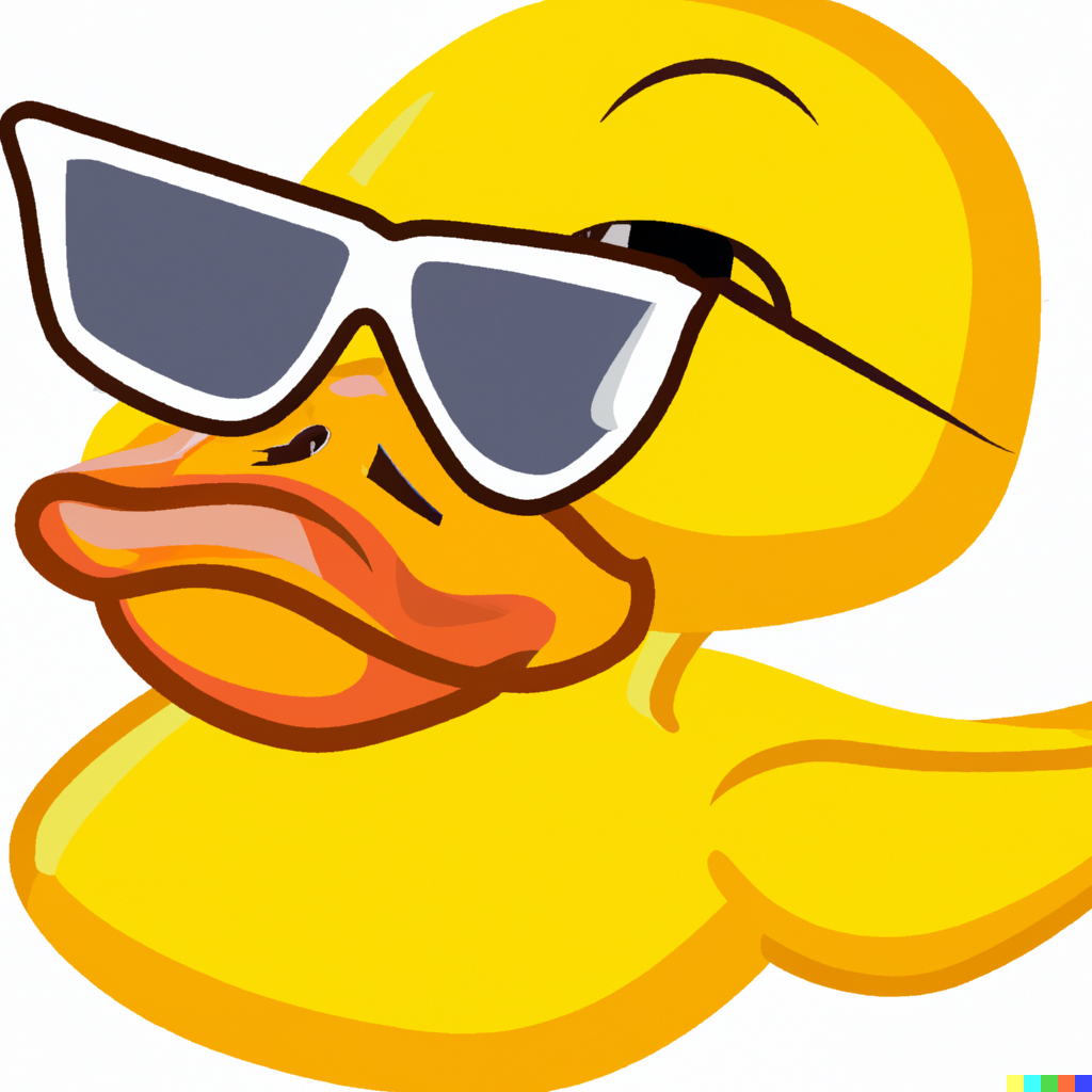 DALL·E 2023-02-26 20.11.42 - cool yellow duck with sunglasses.png