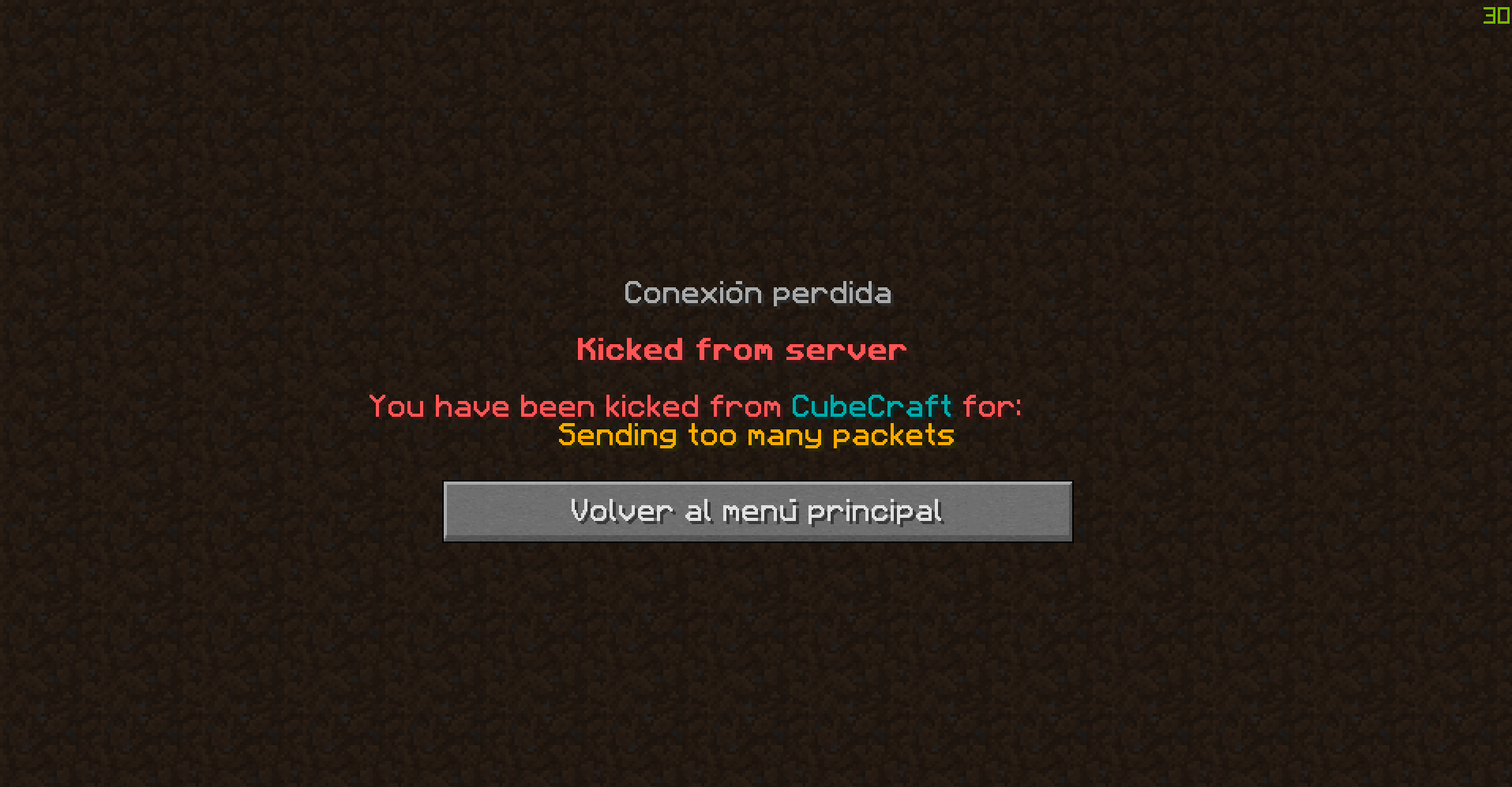 Too many packets  CubeCraft Games