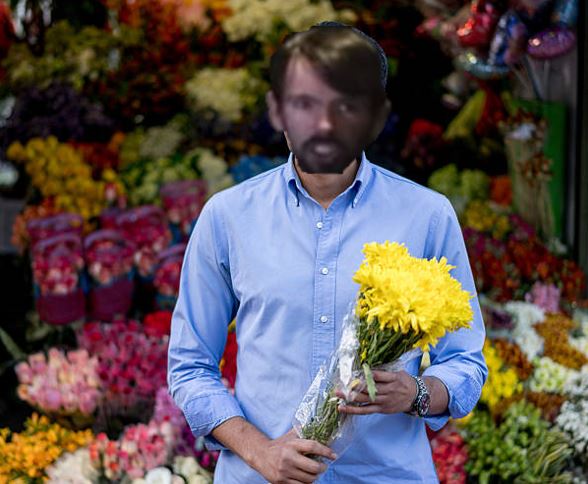John buying some flowers.JPG