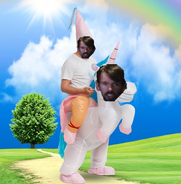 John riding a unicorn.JPG