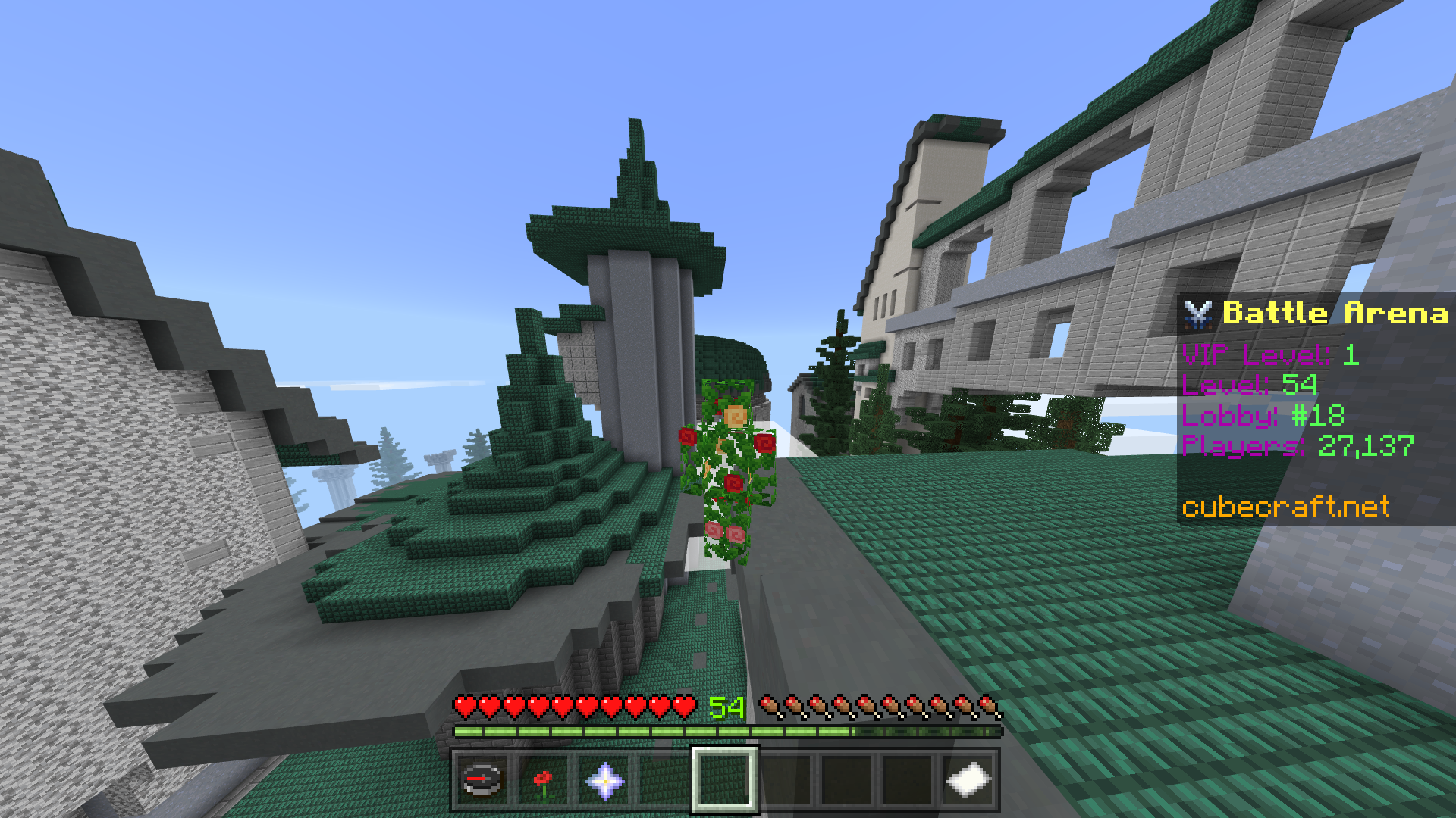 Bedrock Secret Parkour In The New Battle Arena Cubecraft Games
