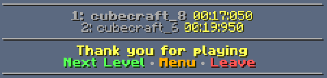 Normal parkour win message with party.png